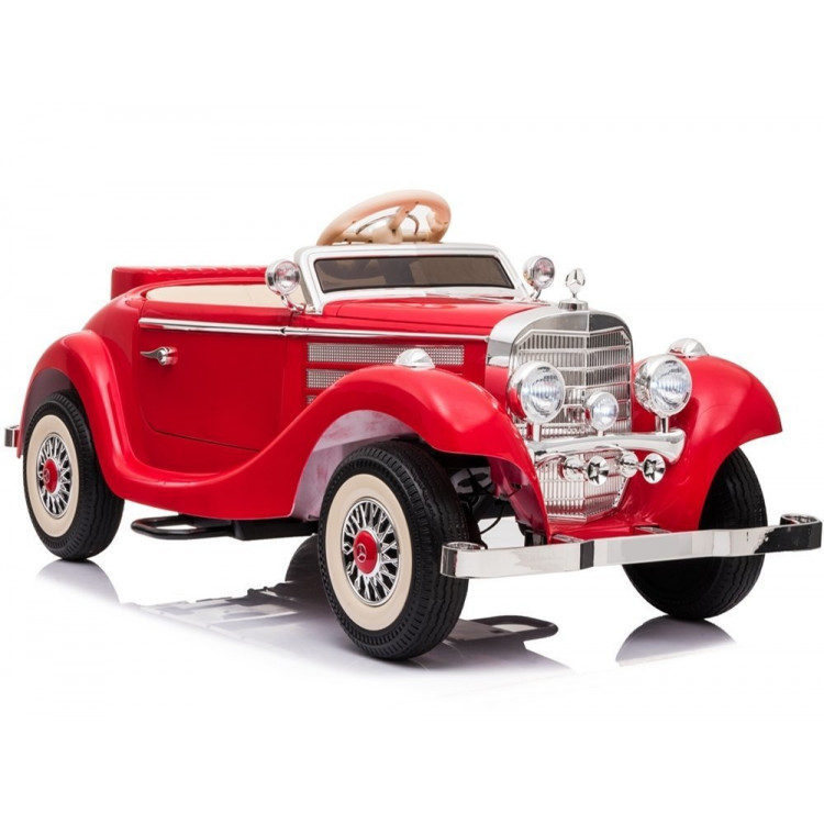 Elektrické autíčko Mercedes Benz 540K Retro - červená - nosnosť 100KG!!!